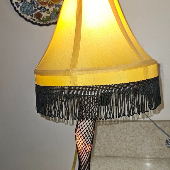 Holidays Christmas Story's Famous Leg Lamp with Fringed Shade - Picture 2 of 7